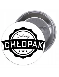 Przypinki buttony CUDOWNY CHŁOPAK   znaczki badziki z grafiką