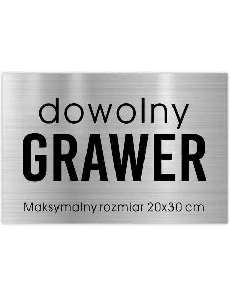 Tabliczka grawerowna na laminacie grawerskim