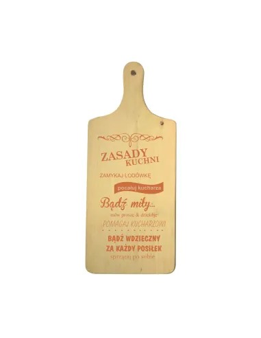 Deska do krojenia z GRAWEREM cytaty zasady kuchni