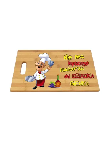 Bambusowa deska prezent na Dzień Babci i Dziadka