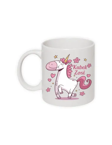 Kubek z nadrukiem jednorożec z imieniem
