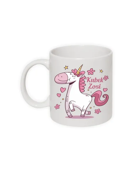 Kubek z nadrukiem jednorożec z imieniem