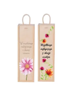 PREZENT NA imieniny urodziny skrzynka na wino