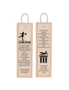 PREZENT NA wieczór kawalerski skrzynka na wino