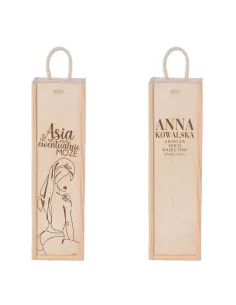 Skrzynka na wino DZIEŃ KOBIET dla dziewczyny TANIO