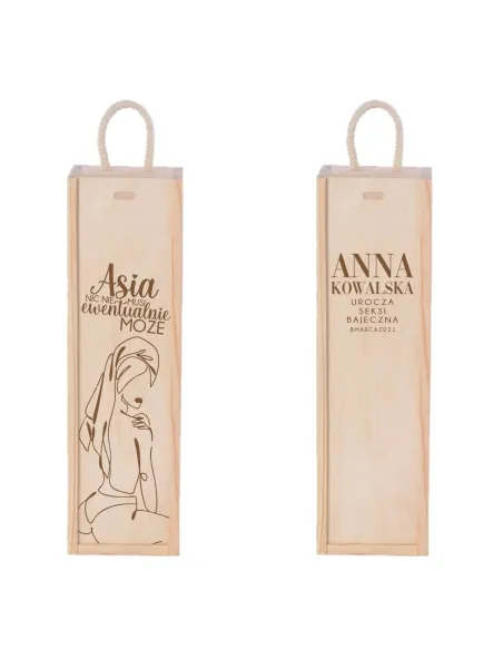 Skrzynka na wino DZIEŃ KOBIET dla dziewczyny TANIO