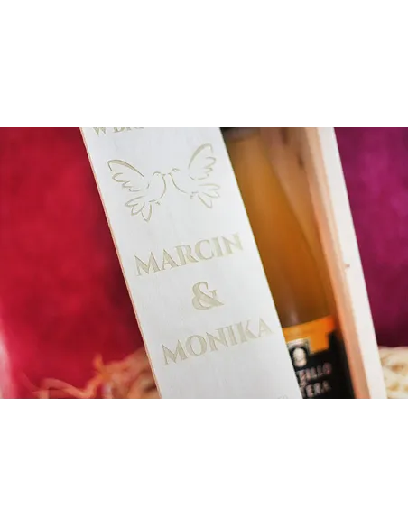 SKRZYNKA NA WINO dla Babci i Dziadka grawer TANIO!