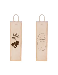 Skrzynka na wino grawer super prezent WALENTYNKI