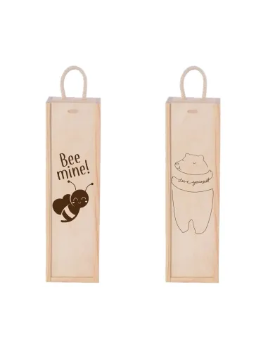 Skrzynka na wino grawer super prezent WALENTYNKI