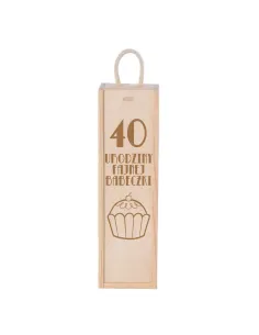 SKRZYNKA NA WINO prezent na urodziny 20 30 40 50