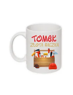 Kubek z nadrukiem imię złota rączka