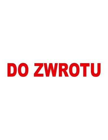 PIECZĄTKA - DO ZWROTU WYSYŁKI POPRAWKI