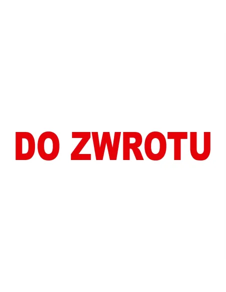 PIECZĄTKA - DO ZWROTU WYSYŁKI POPRAWKI