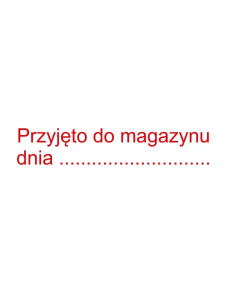 PIECZĄTKA - PRZYJĘTO DO MAGAZYNU - pieczątki
