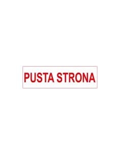 PIECZĄTKA - PUSTA STRONA - tanio PIECZĄTKI