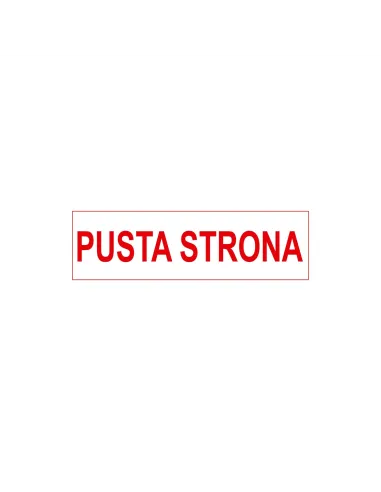 PIECZĄTKA - PUSTA STRONA - tanio PIECZĄTKI