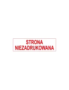 PIECZĄTKA - STRONA NIEZADRUKOWANA - pieczątki