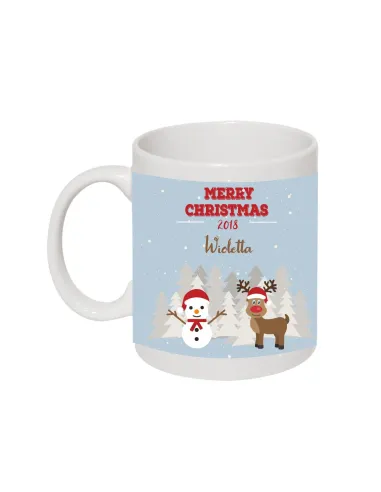 Kubek z nadrukiem świątecznym prezent