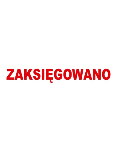 PIECZĄTKA - ZAKSIĘGOWANO - tanie pieczątki