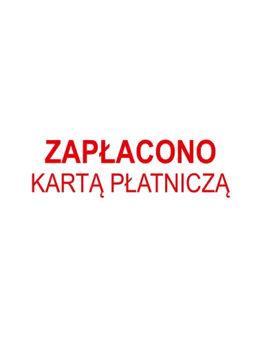 PIECZĄTKA - ZAPŁACONO KARTĄ PŁATNICZĄ - pieczątki