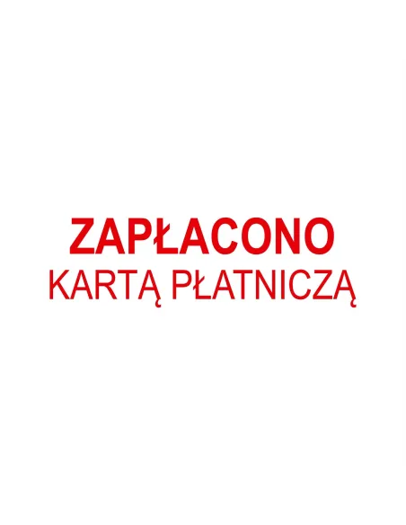 PIECZĄTKA - ZAPŁACONO KARTĄ PŁATNICZĄ - pieczątki
