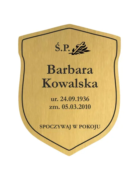 TABLICZKA NAGROBNA NAGROBKOWA grawer nierdzewna