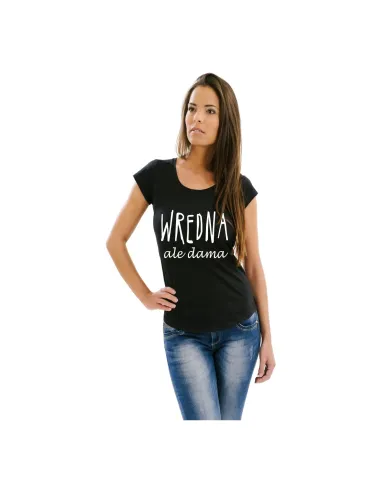 Koszulka z nadrukiem wredna ale dama