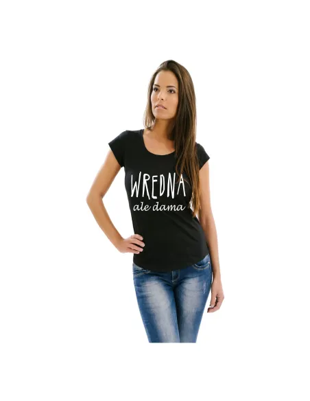 Koszulka z nadrukiem wredna ale dama