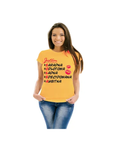 Koszulka z nadrukiem jestem