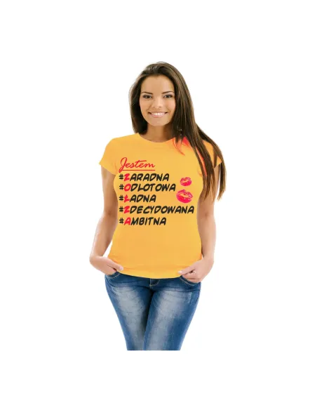 Koszulka z nadrukiem jestem