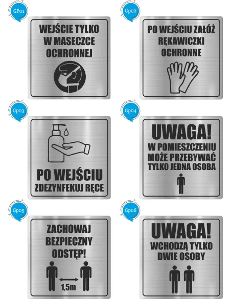 TABLICZKA piktogram nierdzewna grawer ZAKAZ WSTĘPU