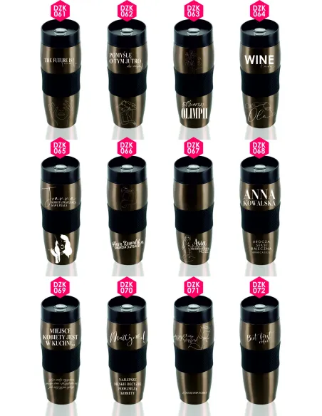 Kubek termiczny cytaty Twój napis personalizowany