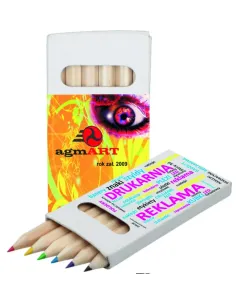 Zestaw kredek gadżety reklamowe z nadrukiem logo 100 szt