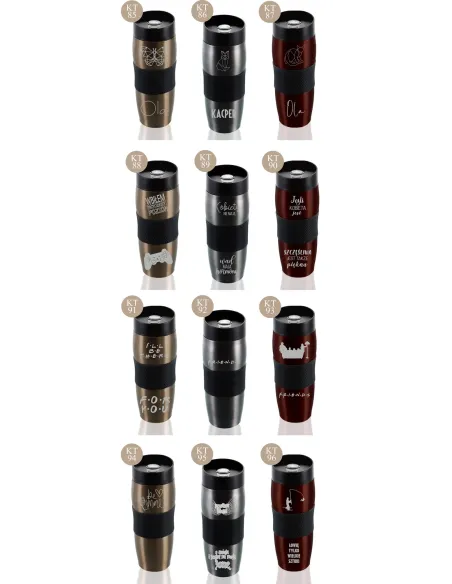 Kubek termiczny cytaty Twój napis personalizowany