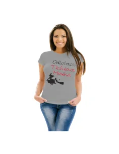 Koszulka z nadrukiem odlotowa teściowa