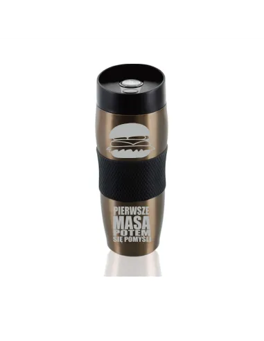 Kubek termiczny z grawerem na siłownię dedykacja