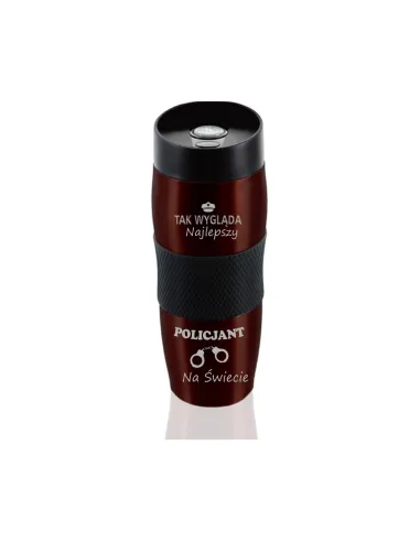 KUBEK TERMICZNY Z GRAWEREM prezent dla policjanta