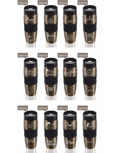 Kubek termiczny z imieniem Twój napis jednorożec