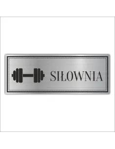 Tabliczka Grawerowana SIŁOWNIA SZATNIA BOISKO