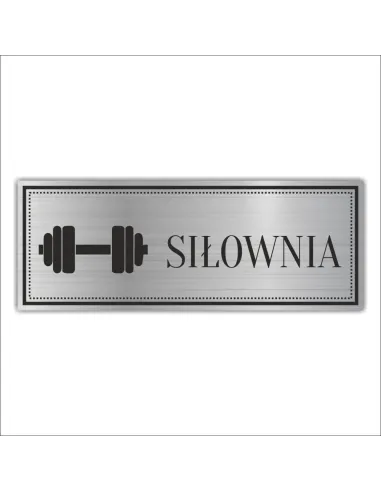 Tabliczka Grawerowana SIŁOWNIA SZATNIA BOISKO