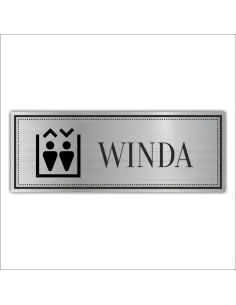 Tabliczka Grawerowana piktogram UWAGA WINDA