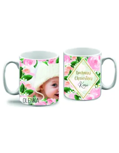 Kubek z nadrukiem kochanej chrzestnej imię