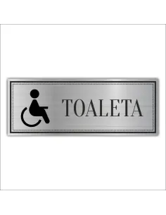 Tabliczka Grawerowana piktogram TOALETA WC ŁAŹNIA