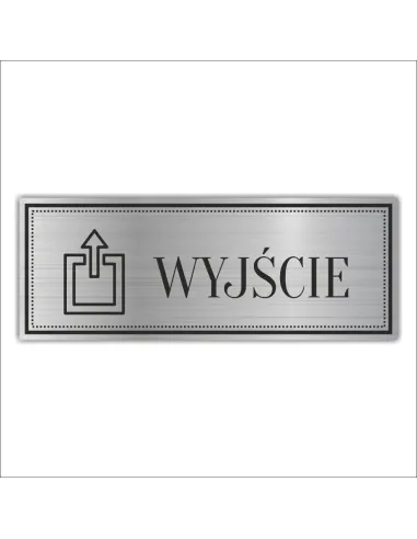 Tabliczka Grawerowana piktogram WYJŚCIE SCHODY