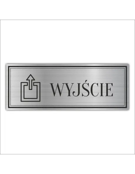 Tabliczka Grawerowana piktogram WYJŚCIE SCHODY