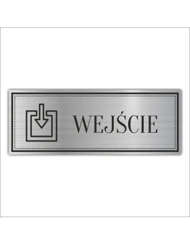 Tabliczka Grawerowana piktogram WEJŚCIE PRZEJŚCIE