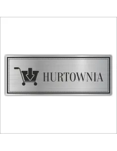 Tabliczka Grawerowana piktogram HURTOWNIA SKLEP