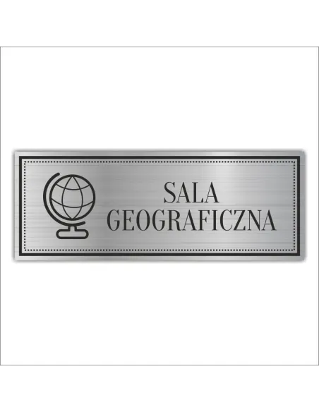 Tabliczka Grawerowana SALA GEOGRAFICZNA SCHODY