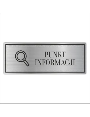 Tabliczka Grawerowana PUNKT INFORMACJI RECEPCJA