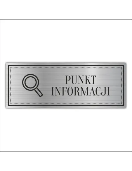 Tabliczka Grawerowana PUNKT INFORMACJI RECEPCJA